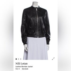 Women’s NILI LOTAN VINTAGE Black Leather Jacket